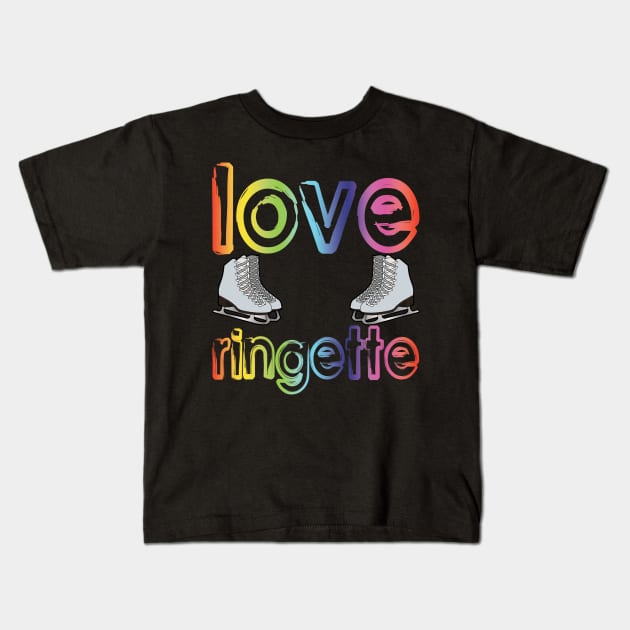 Love Ringette Kids T-Shirt by DacDibac